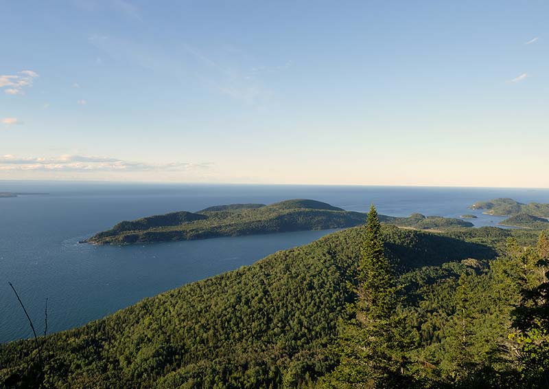 Vue du parc national du Bic