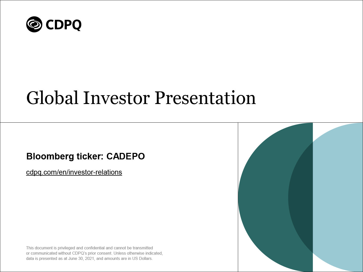 Global Investors Presentation.
