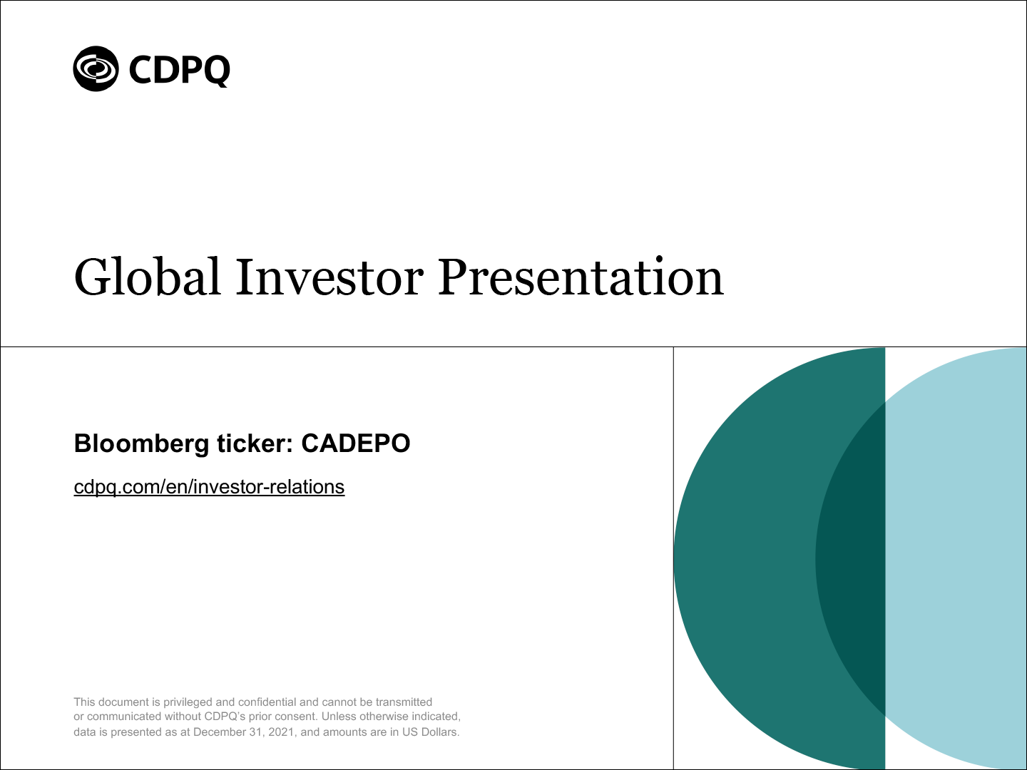 Global Investors Presentation.