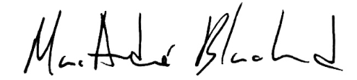 Image of Marc-André Blanchard’s signature.