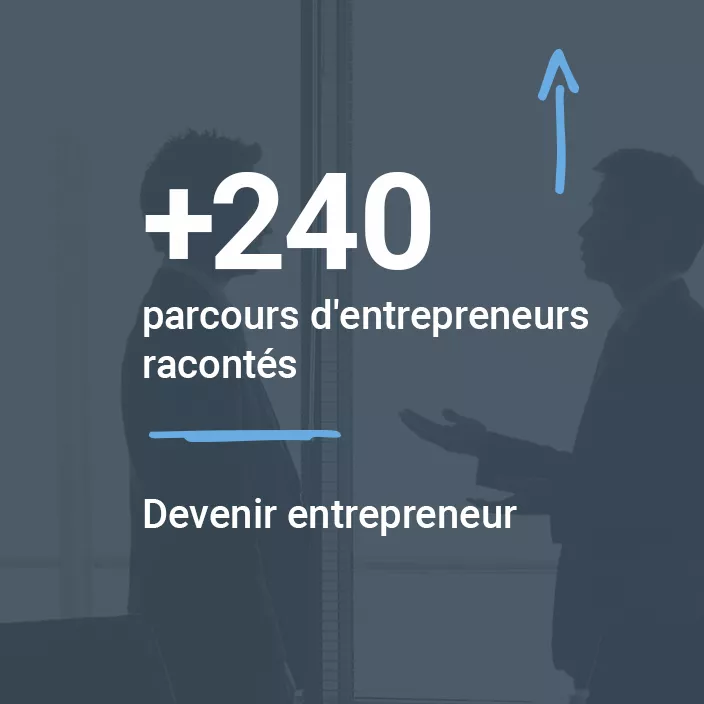 +240 parcours d'entrepreneurs racontés. Devenir entrepreneur.